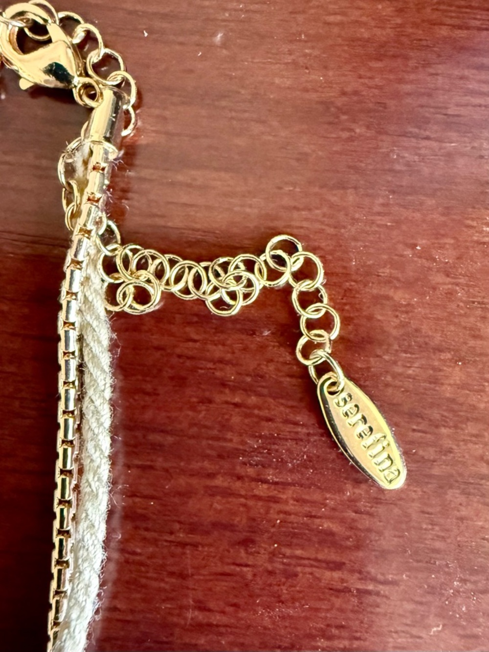 NWOT Serefina Gold Oyster Shell Pendant Layered Necklace - Women Jewelry - Picture 5 of 8